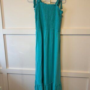 Zesica Turquoise Long Sundress. Size XL